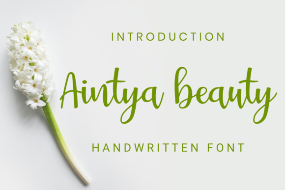 Aintya Beauty: A Handwritten Font for Editorial Elegance