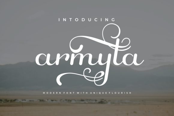 Armyta: A Handwritten Font for Elegant Editorial Design