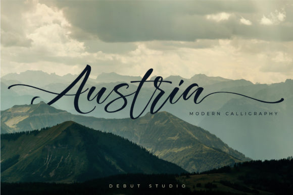 Austria: A Flowing Handwritten Font for Elegant Branding