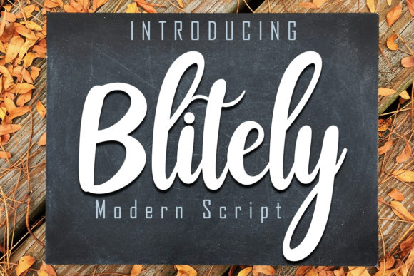 Blitely: A Handwritten Font for Modern Web Design