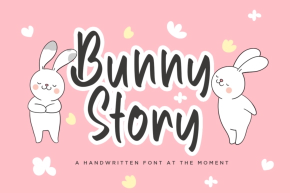 Discover Bunny Story: A Charming Handwritten Font for Web Design