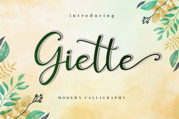 Discover Giette: A Handwritten Font for Polished Web Design