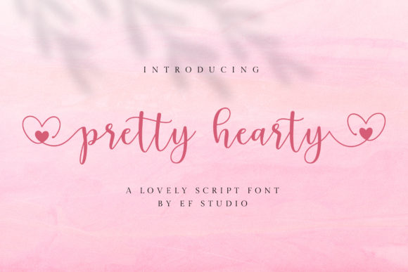 Discover Pretty Hearty: A Charming Script Font for Elegant Publishing
