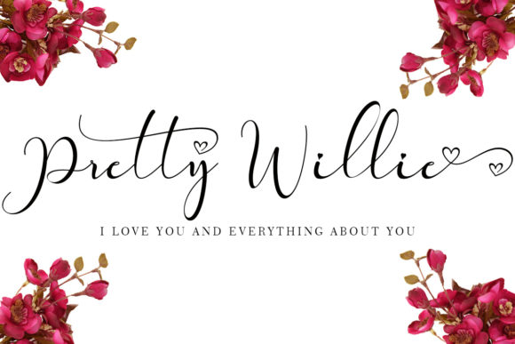 Discover Pretty Willie: A Handwritten Font for Elegant Design