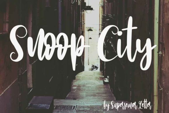 Discover Snoop City: A Handwritten Font for Elegant Branding