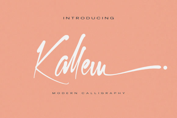 Discover the Elegance of Kallem: A Handwritten Font for Makers