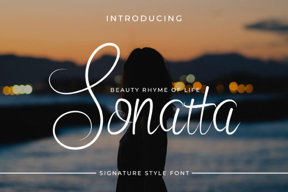 Discover the Elegance of Sonatta: A Handwritten Font for Crafters