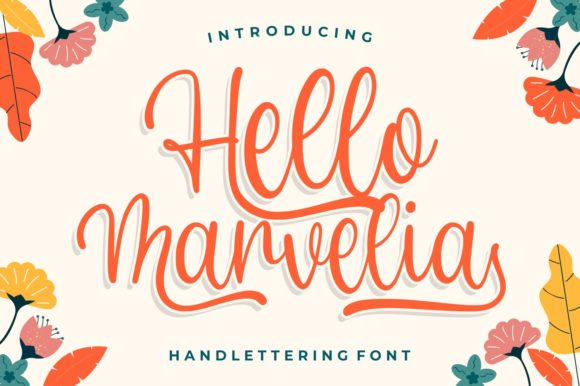 Elevate Your Editorial Design with Hello Marvelia Font