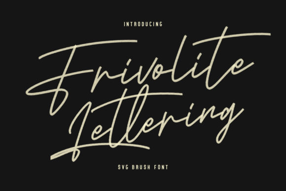 Frivolite Lettering: A Graceful Font for Editorial Design