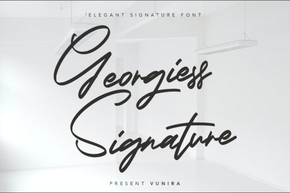 Georgiess Signature: A Handwritten Font for Modern Web Design