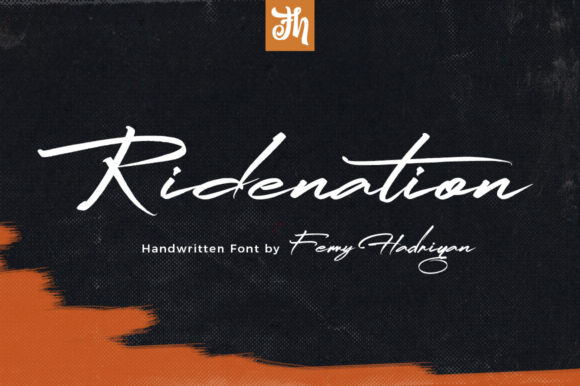 Ridenation: A Handwritten Font for Modern Branding