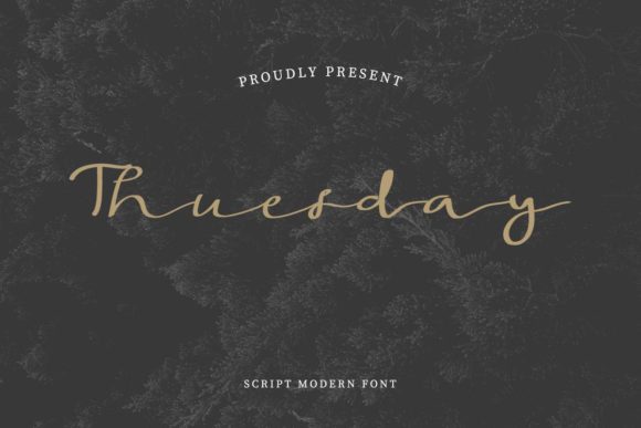 Thuesday: A Handwritten Font for Editorial Elegance