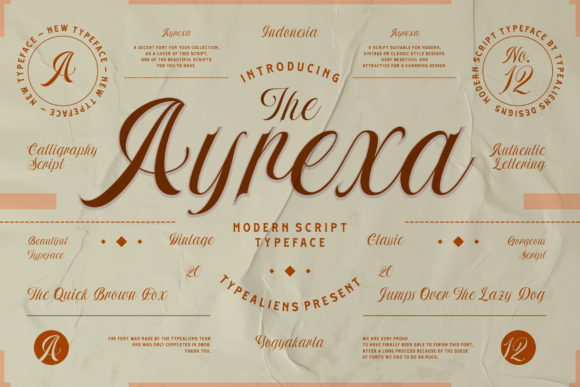 Transform Your Brand with Ayrexa: A Sophisticated Script Font