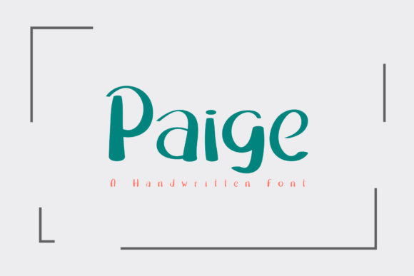 Transform Your Brand with Paige: A Friendly Handwritten Font