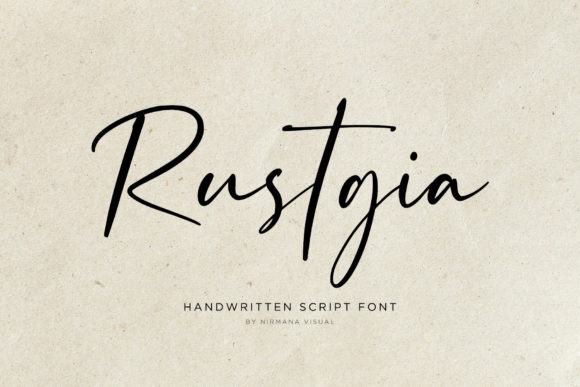 Transform Your Brand with Rustgia: A Premium Handwritten Font