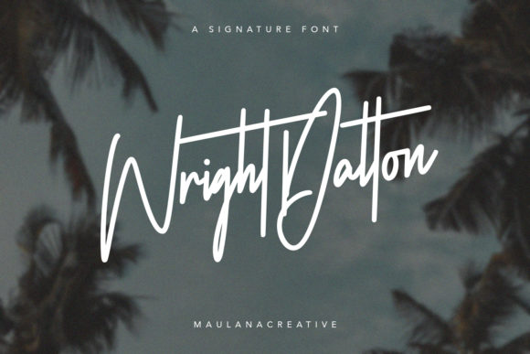 Wright Dalton: A Handwritten Font for Modern Web Design